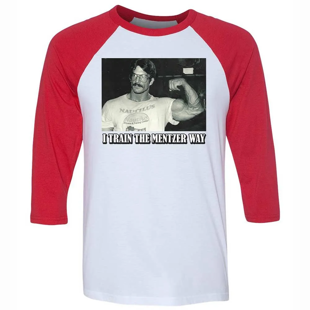 Unisex 3/4 Baseball Tee - A8YLVXX5 - White/Red - 9