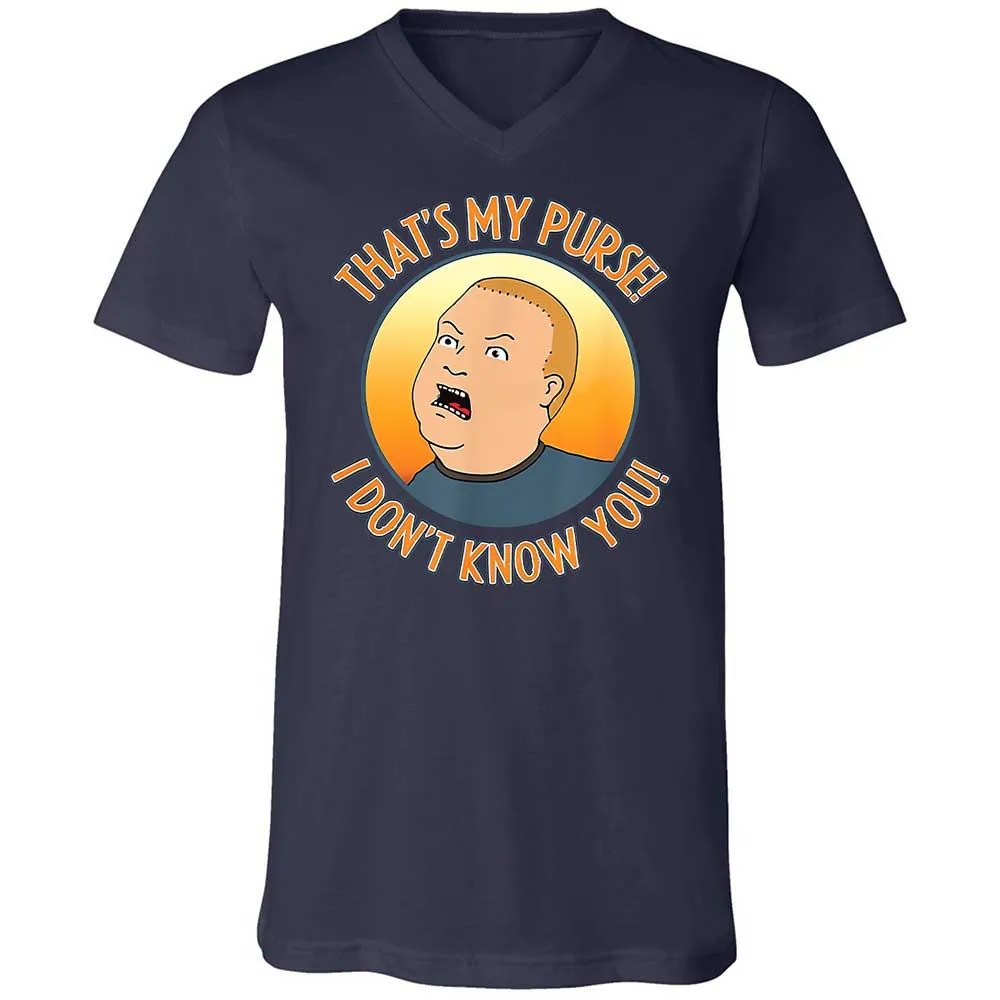 Unisex V-Neck T-Shirt - L65EFU6R - Navy - 2