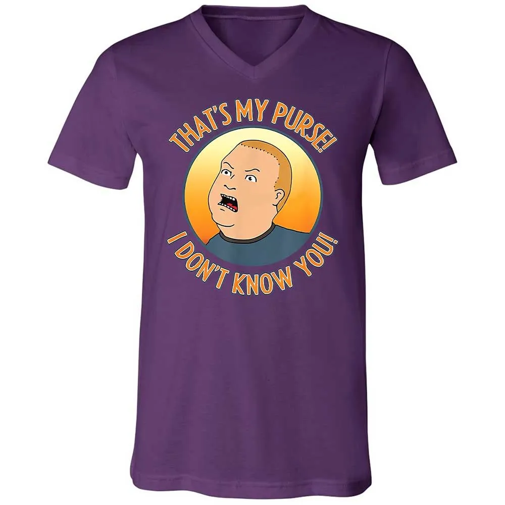 Unisex V-Neck T-Shirt - L65EFU6R - Team Purple - 10