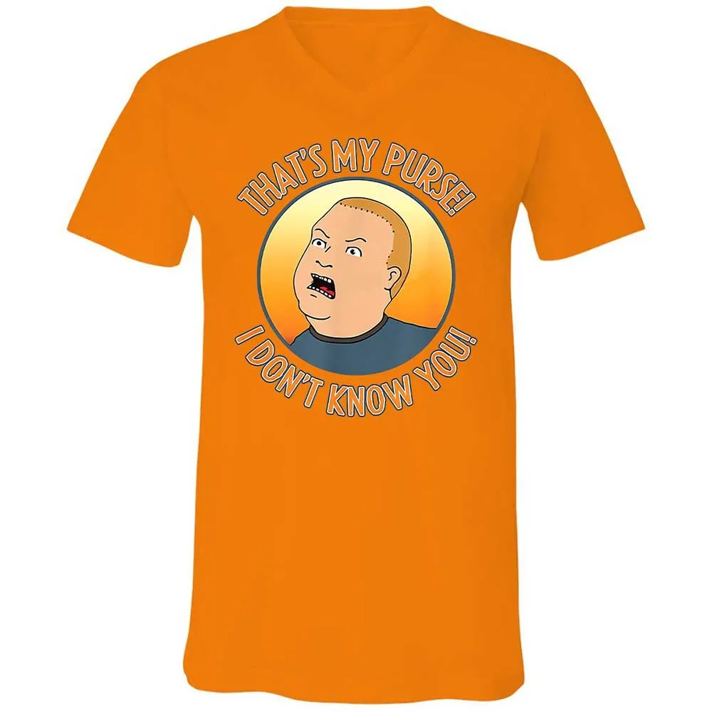 Unisex V-Neck T-Shirt - L65EFU6R - Orange - 12