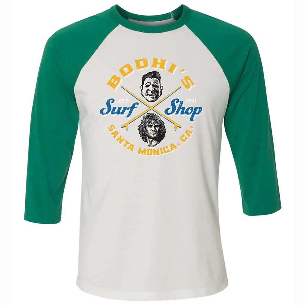 Unisex 3/4 Baseball Tee - 9TD2VPBW - White/Kelly - 6