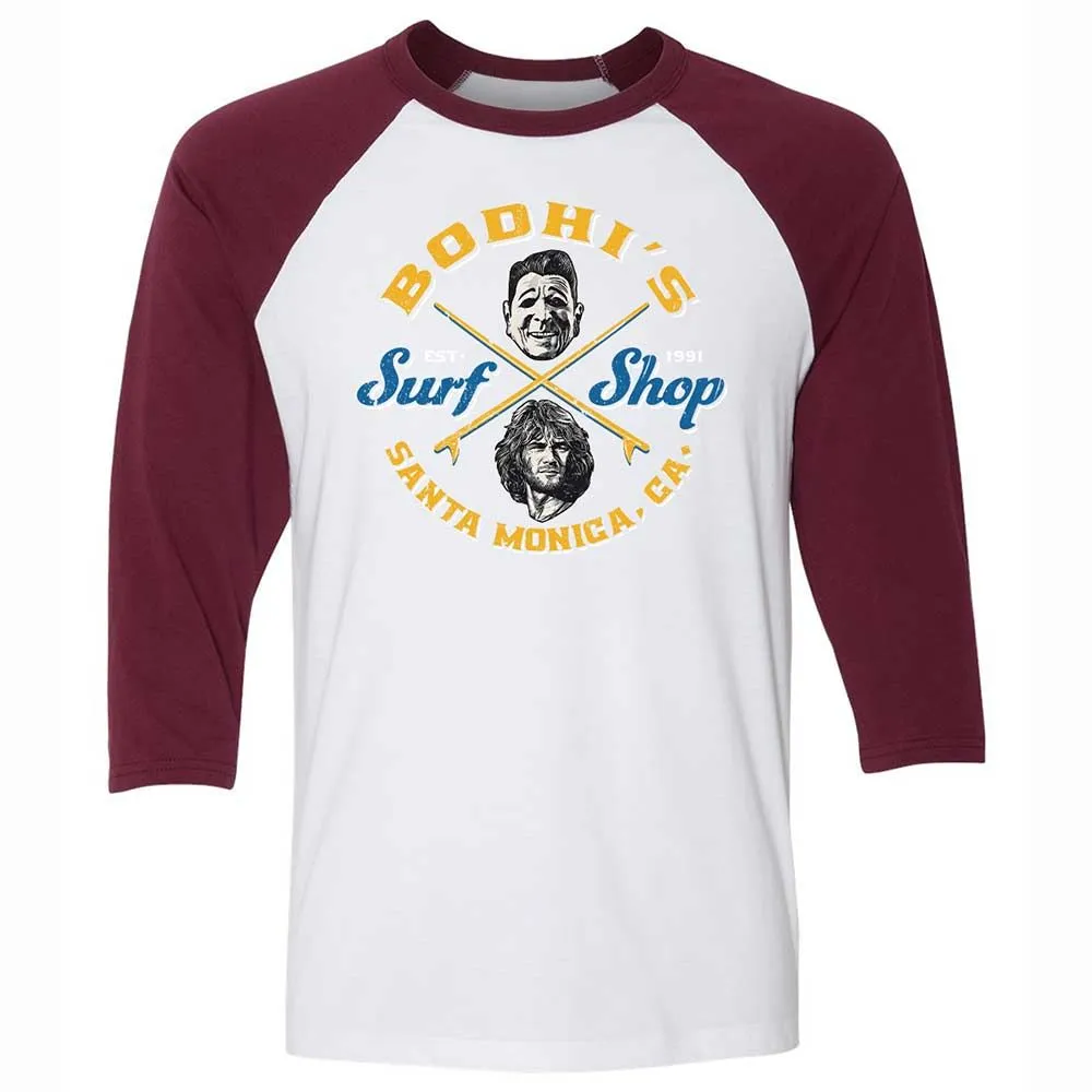Unisex 3/4 Baseball Tee - 9TD2VPBW - White/Maroon - 7