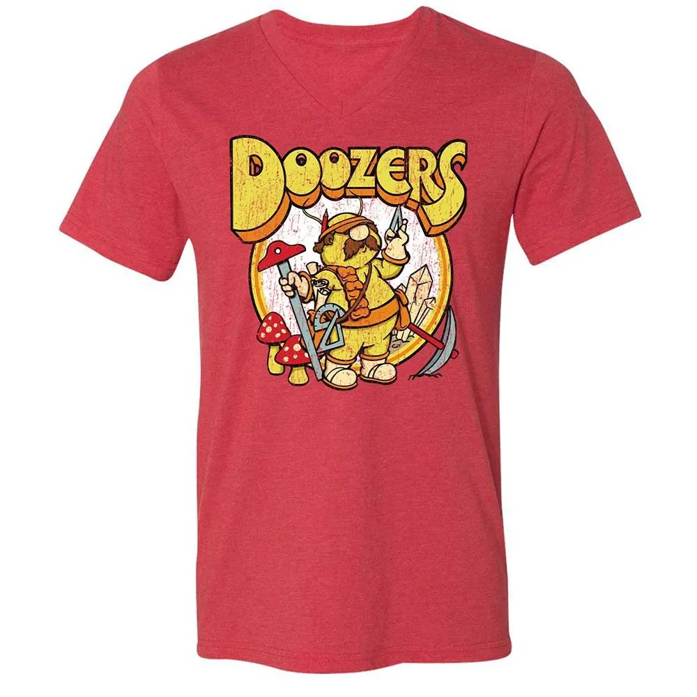 Unisex V-Neck T-Shirt - KM9LWY4G - Heather Red - 7