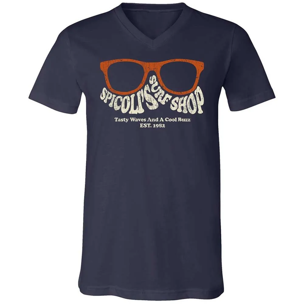 Unisex V-Neck T-Shirt - J82JMWB8 - Navy - 2