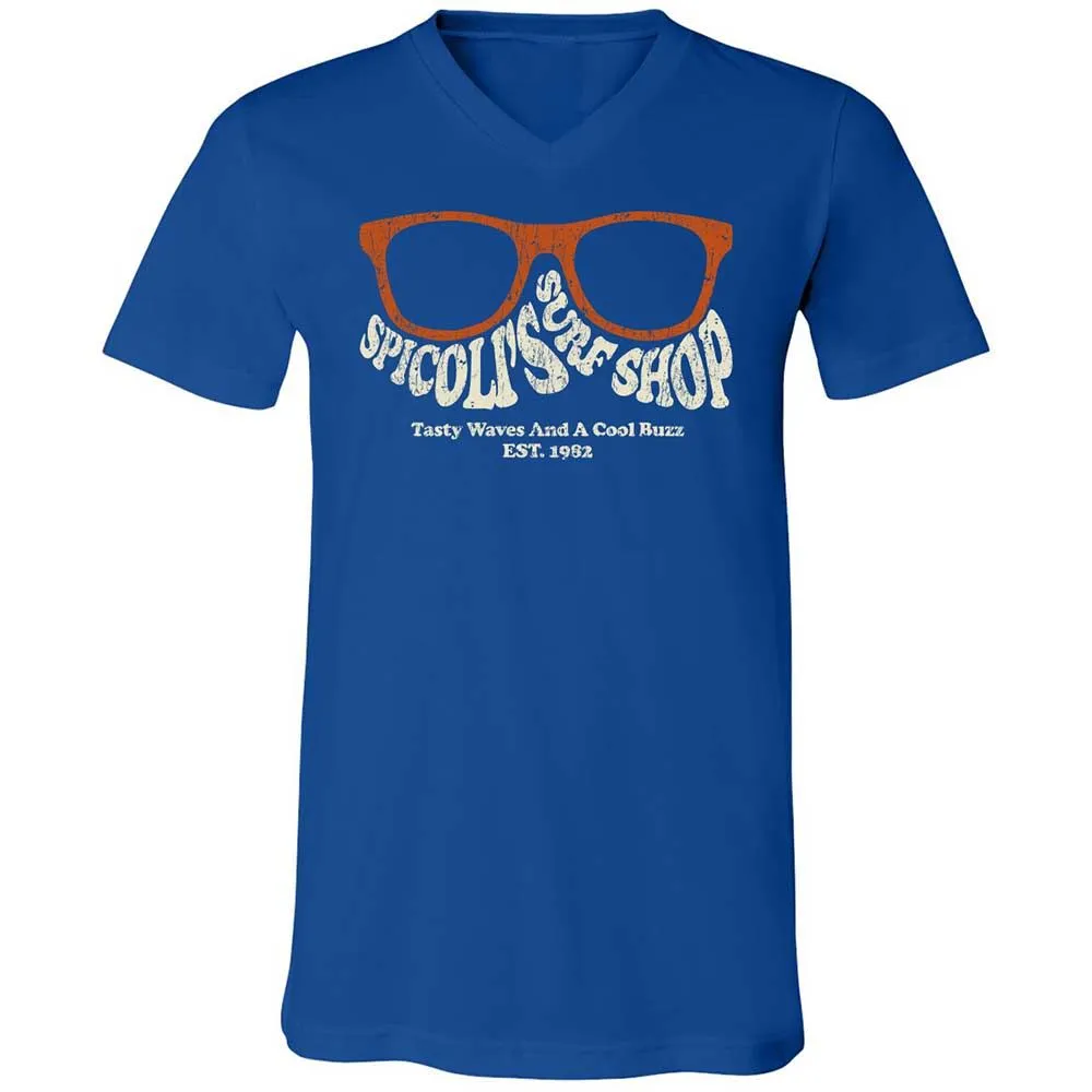 Unisex V-Neck T-Shirt - J82JMWB8 - True Royal - 4