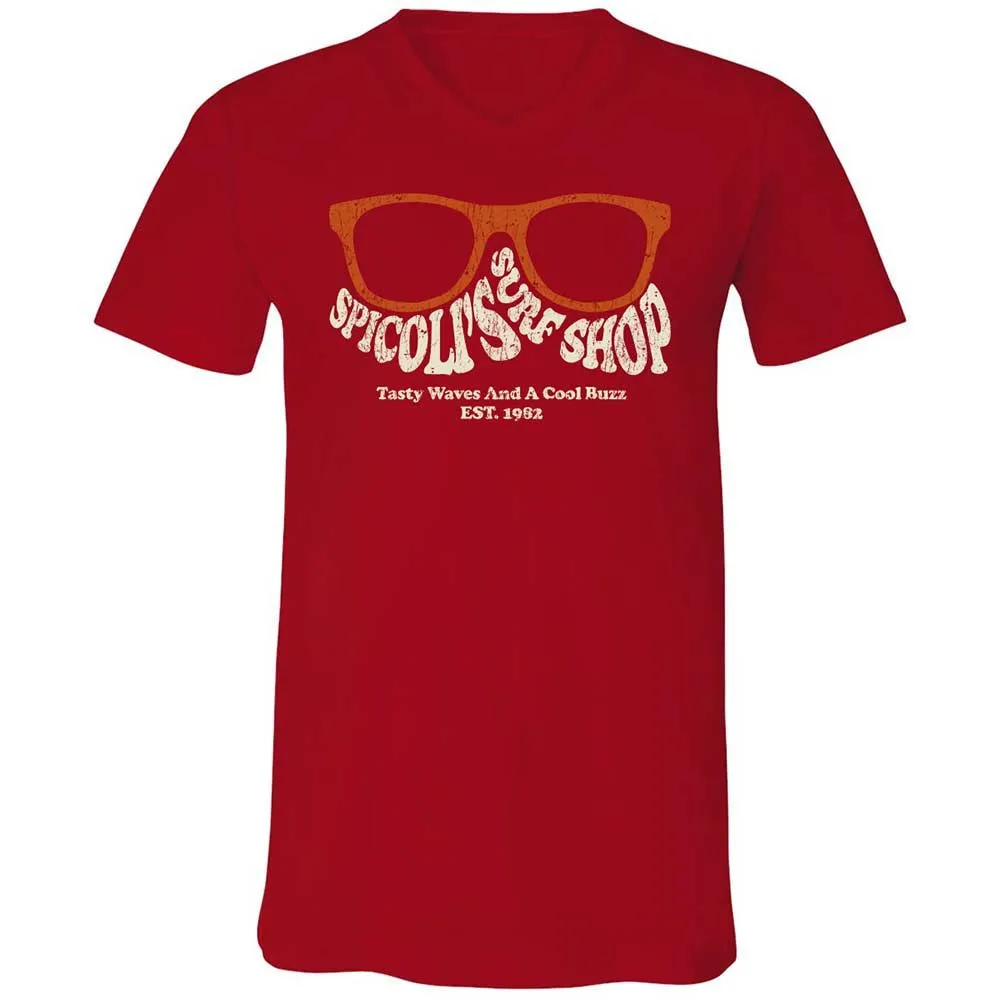 Unisex V-Neck T-Shirt - J82JMWB8 - Red - 6