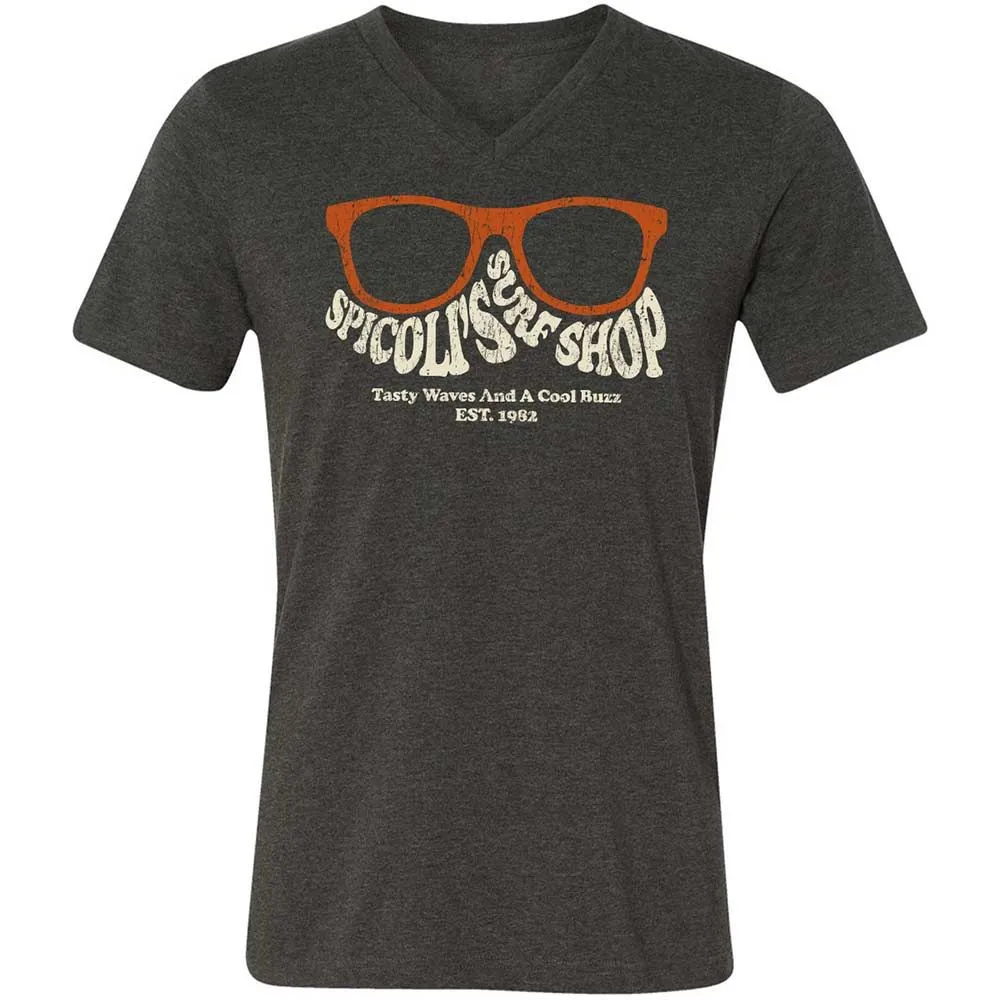 Unisex V-Neck T-Shirt - J82JMWB8 - Dark Grey Heather - 9