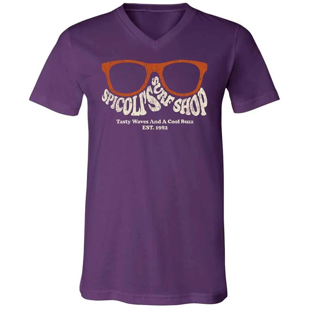 Unisex V-Neck T-Shirt - J82JMWB8 - Team Purple - 10