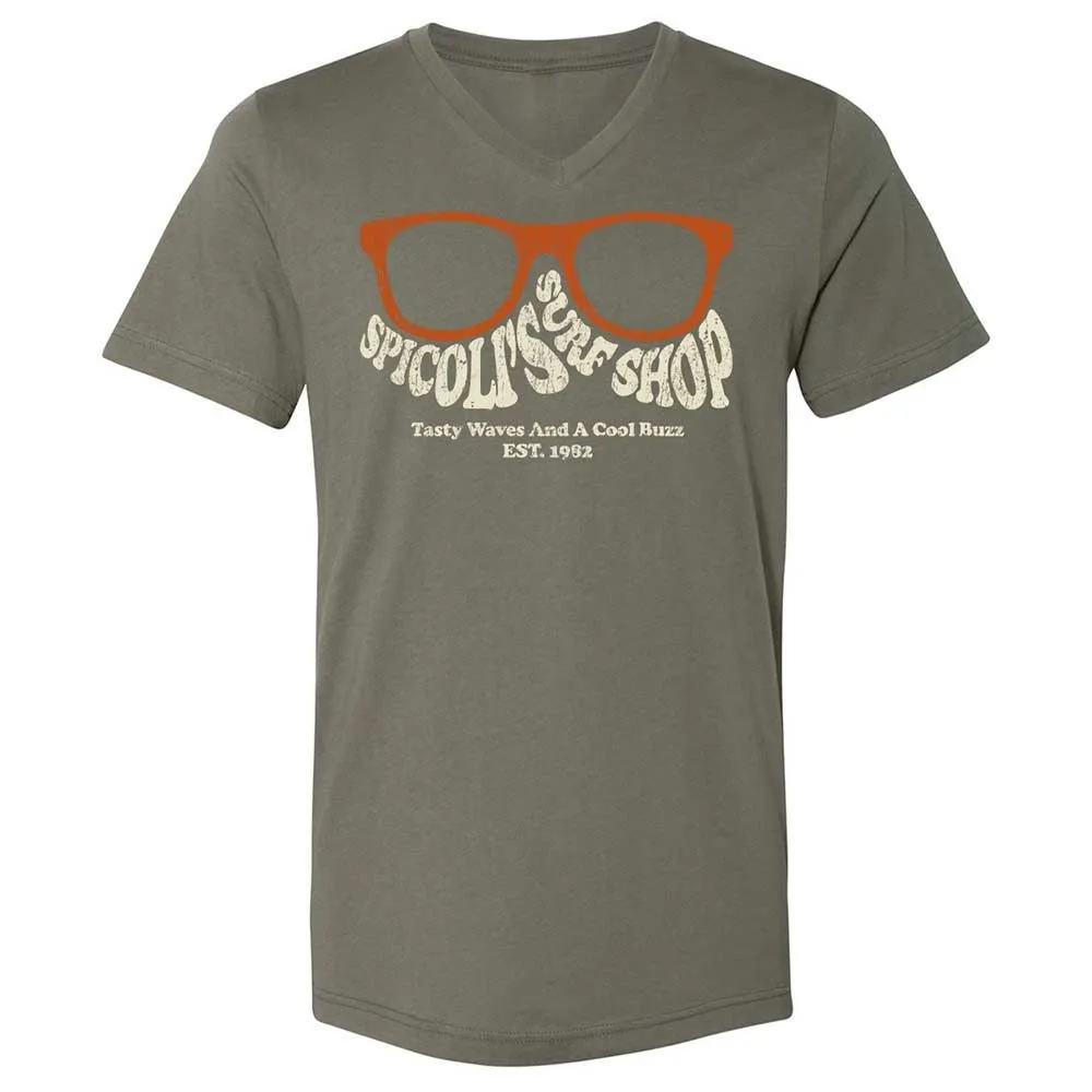 Unisex V-Neck T-Shirt - J82JMWB8 - Military Green - 11