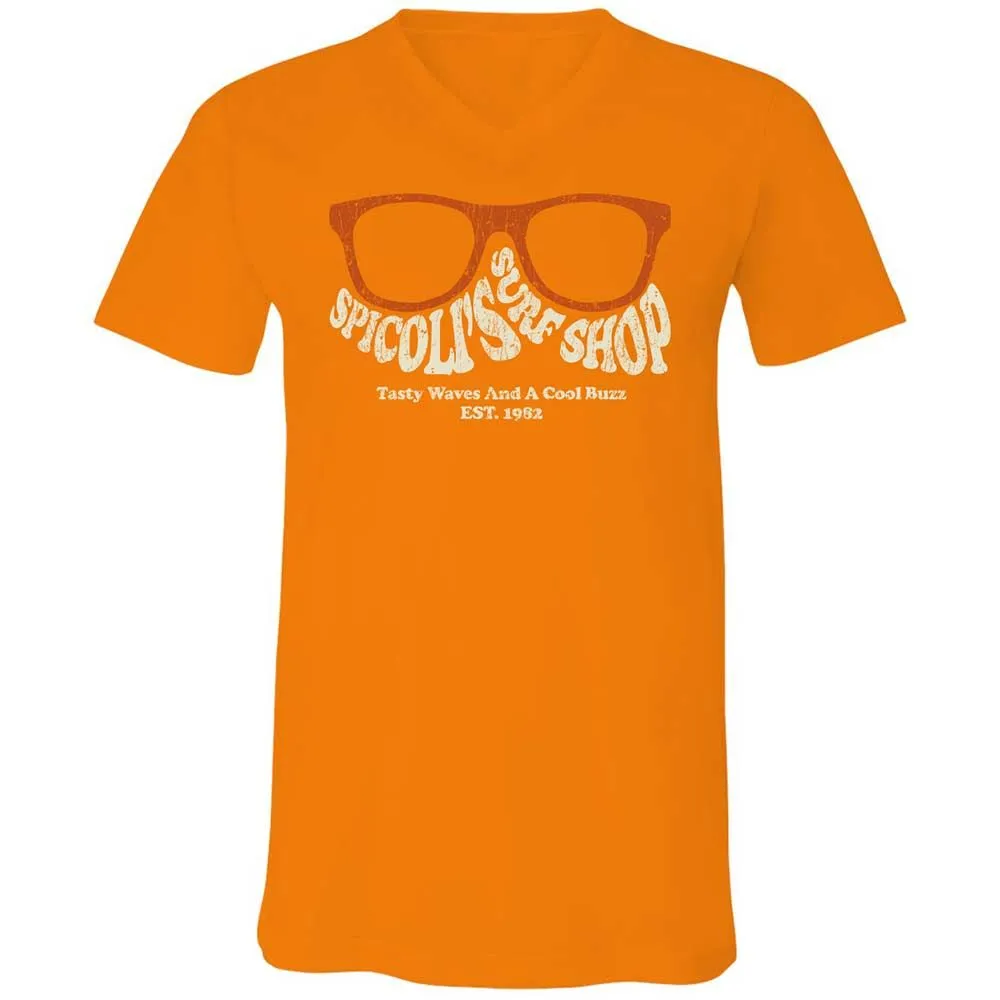 Unisex V-Neck T-Shirt - J82JMWB8 - Orange - 12