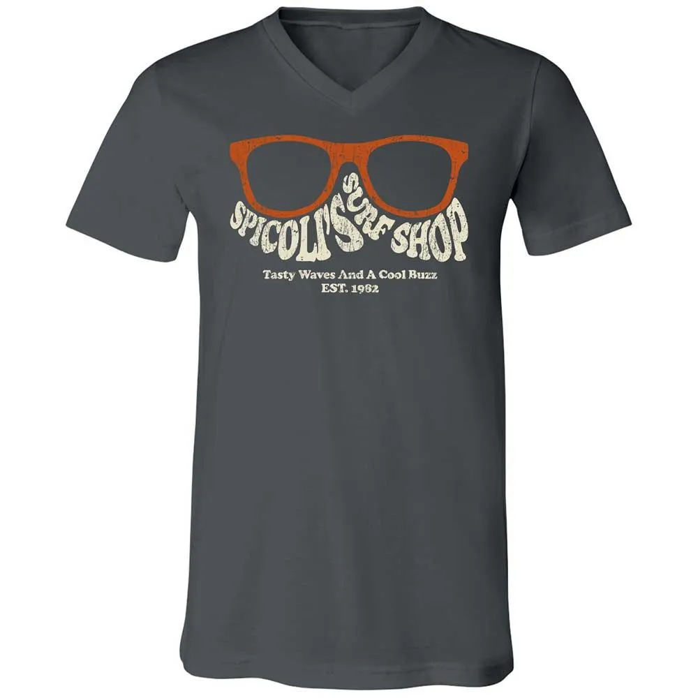 Unisex V-Neck T-Shirt - J82JMWB8 - Asphalt - 13