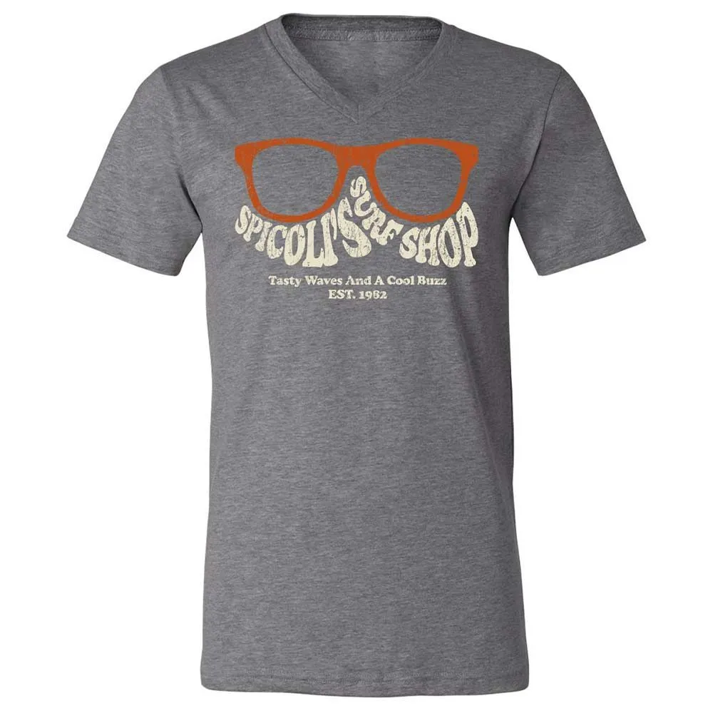 Unisex V-Neck T-Shirt - J82JMWB8 - Deep Heather - 14