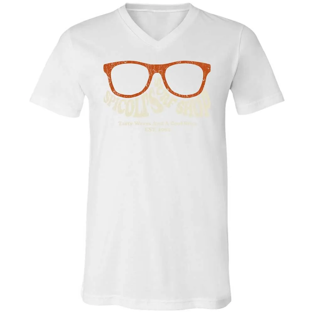 Unisex V-Neck T-Shirt - J82JMWB8 - White - 16