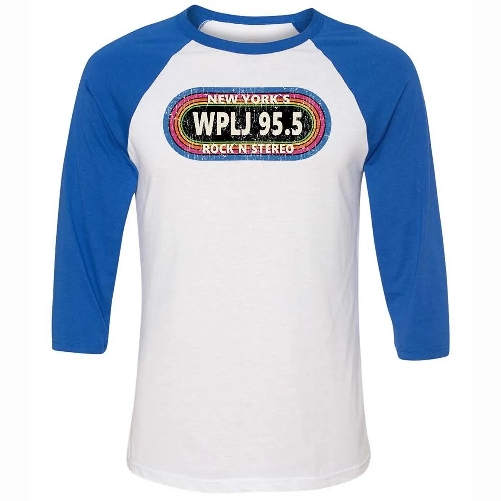 Unisex 3/4 Baseball Tee - UVE7JNBG - White/True Royal - 10