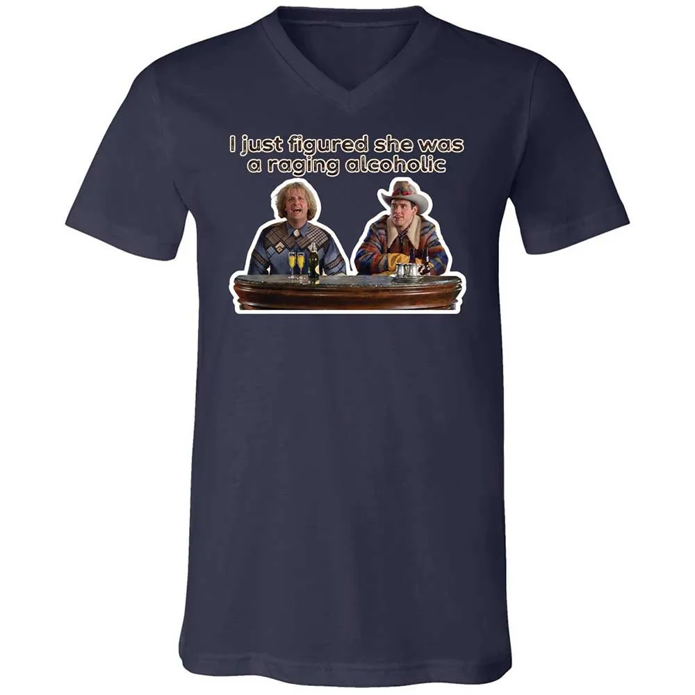 Unisex V-Neck T-Shirt - T52LTPFU - Navy - 2