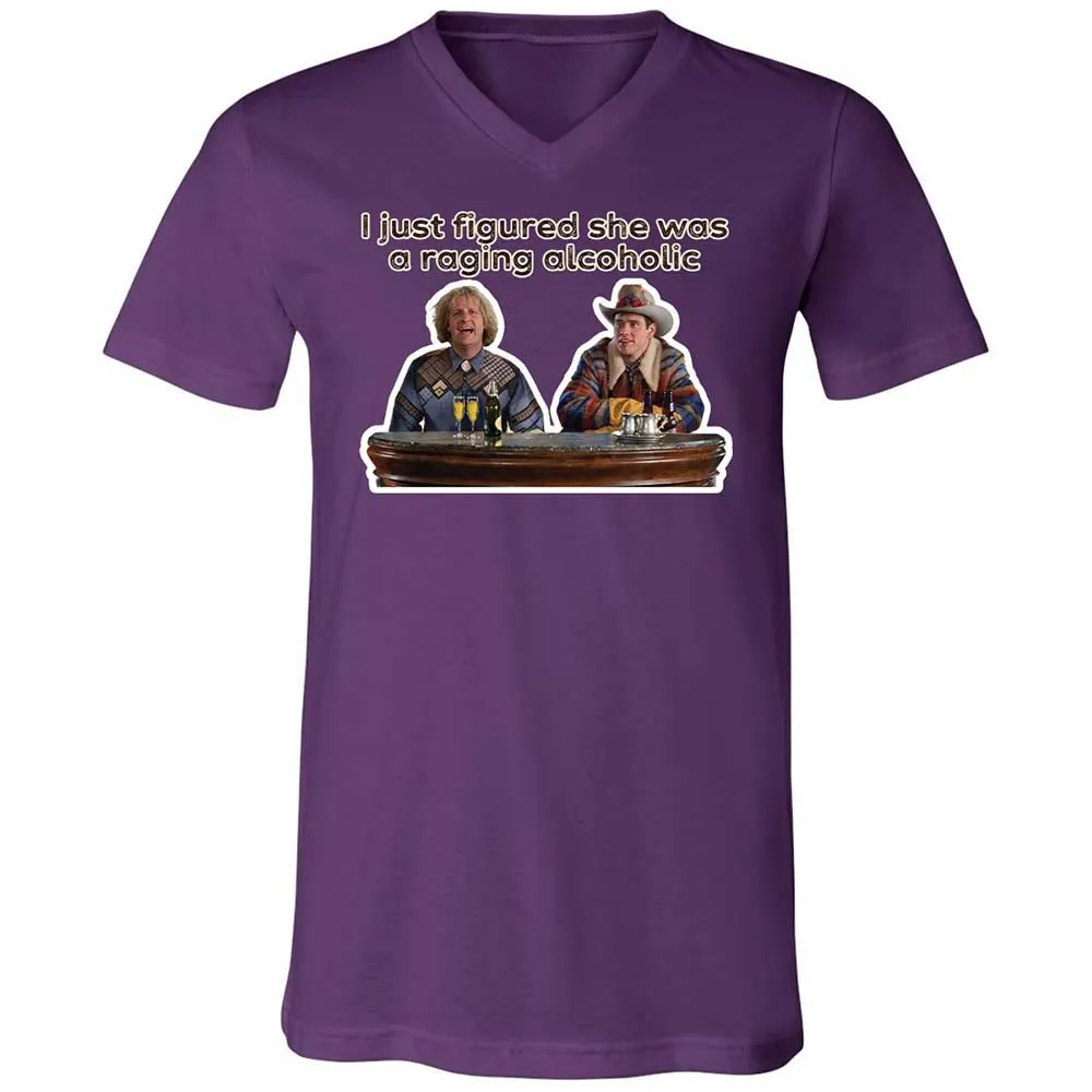 Unisex V-Neck T-Shirt - T52LTPFU - Team Purple - 10