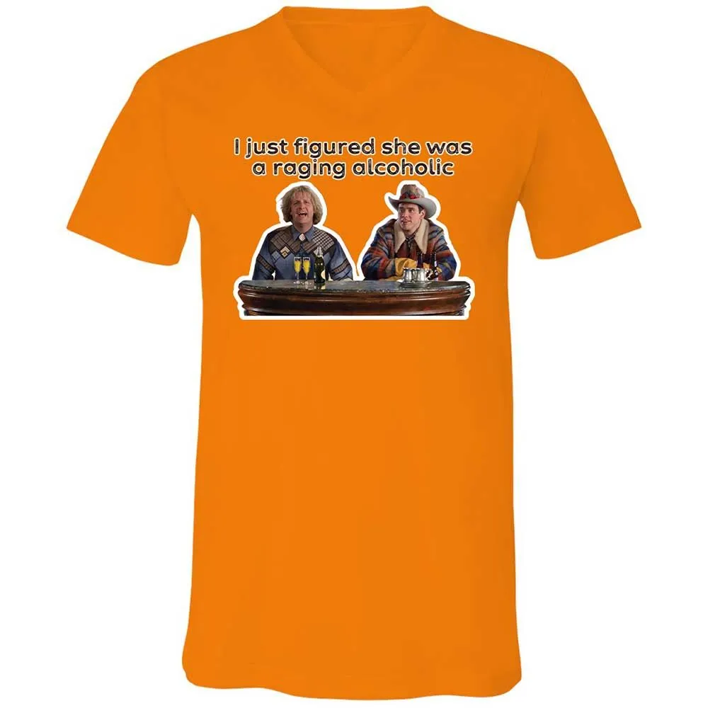 Unisex V-Neck T-Shirt - T52LTPFU - Orange - 12