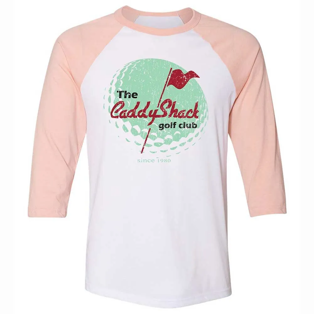 Unisex 3/4 Baseball Tee - 3UGWCBJ6 - White/Heather Peach - 5