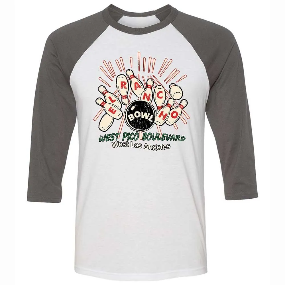 Unisex 3/4 Baseball Tee - PY4QA3CL - White/Asphalt - 2