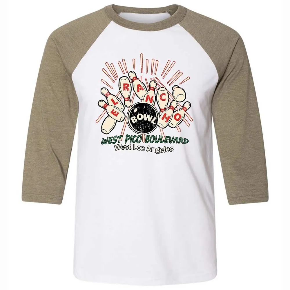 Unisex 3/4 Baseball Tee - PY4QA3CL - White/Heather Olive - 4