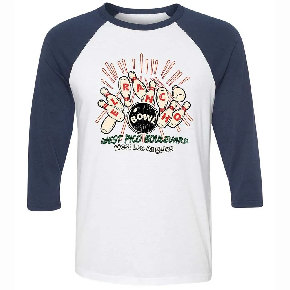 Unisex 3/4 Baseball Tee - PY4QA3CL - White/Navy - 8