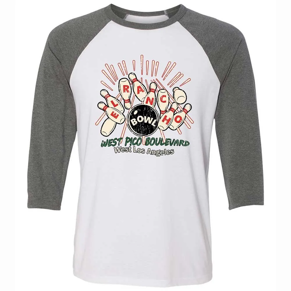Unisex 3/4 Baseball Tee - PY4QA3CL - White/Deep Heather - 11