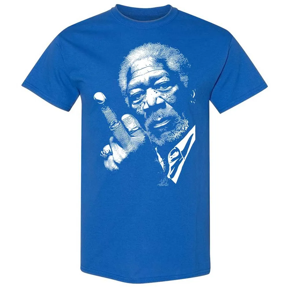 Morgan Freeman middle finger - Royal - 3