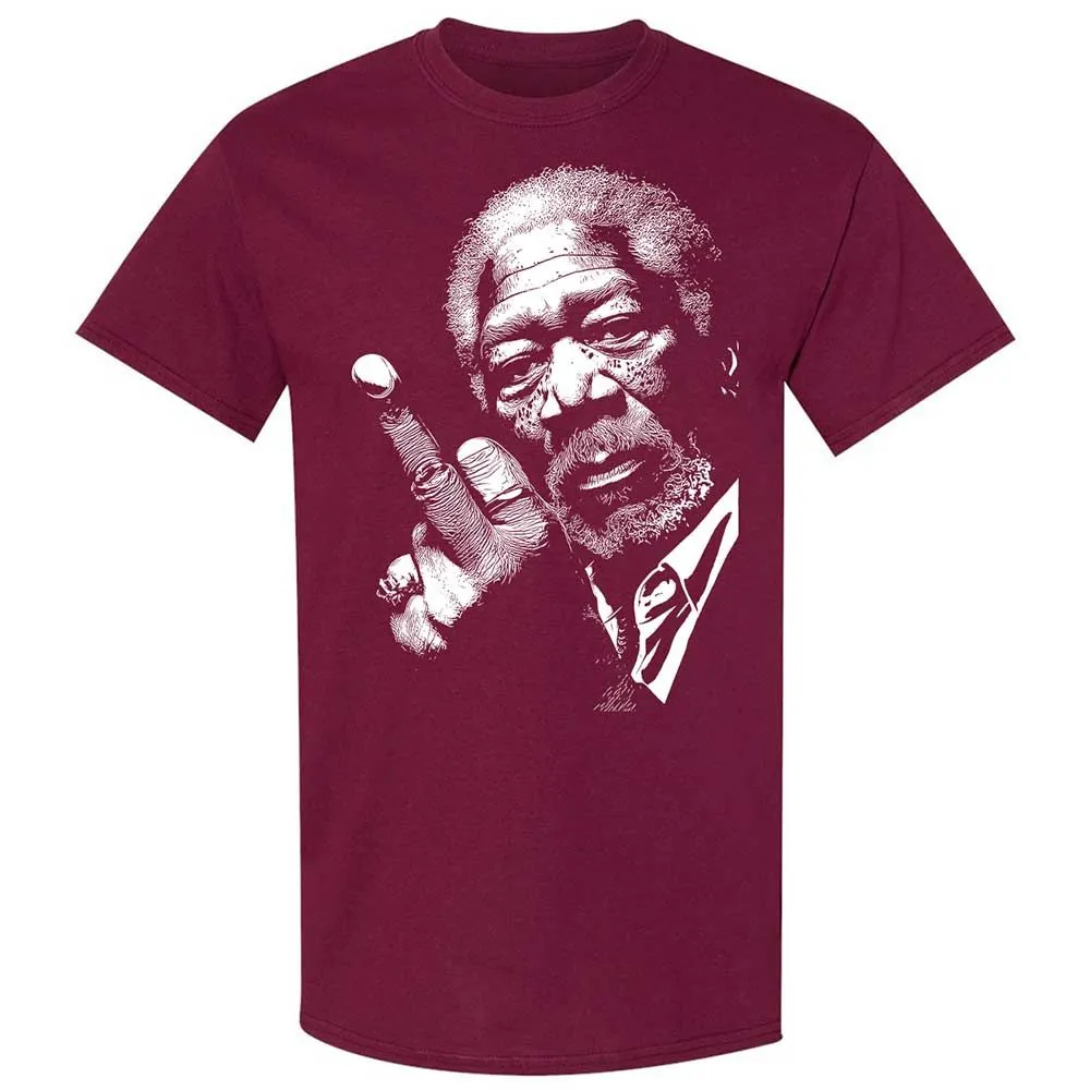 Morgan Freeman middle finger - Maroon - 8