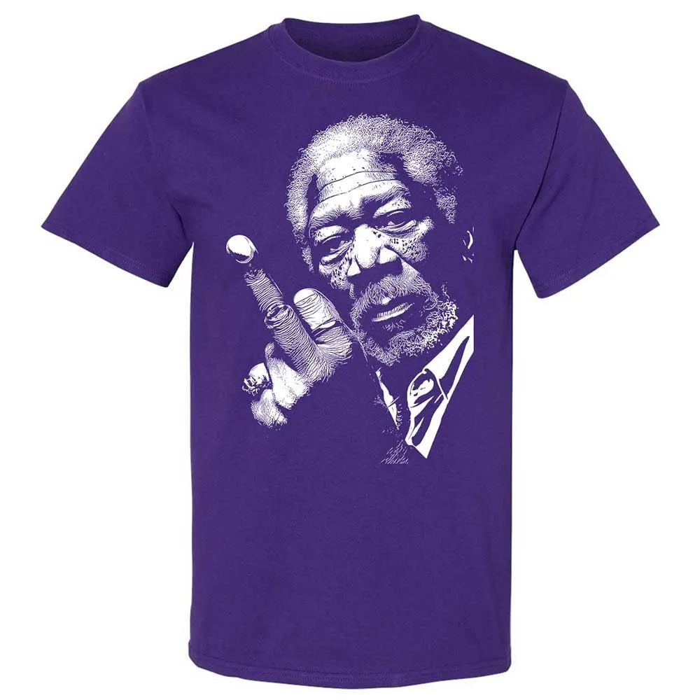 Morgan Freeman middle finger - Purple - 12
