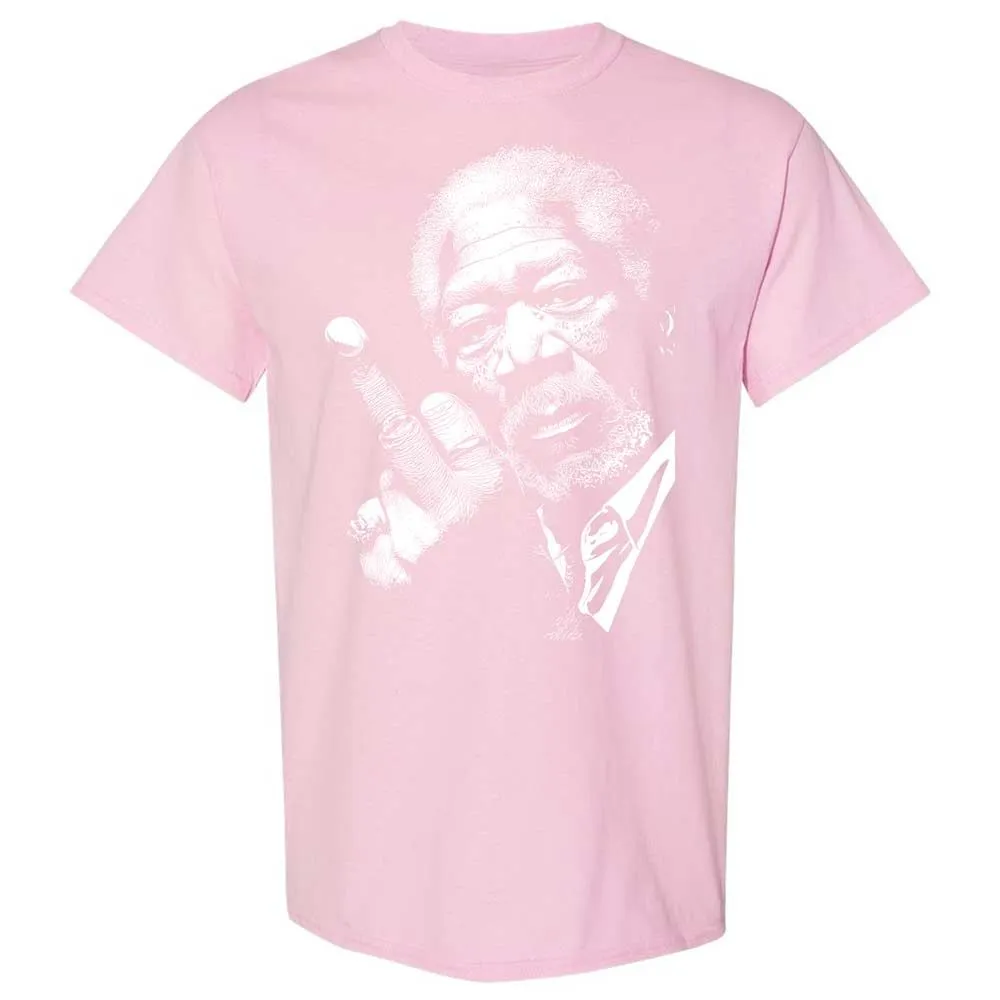 Morgan Freeman middle finger - Light Pink - 14