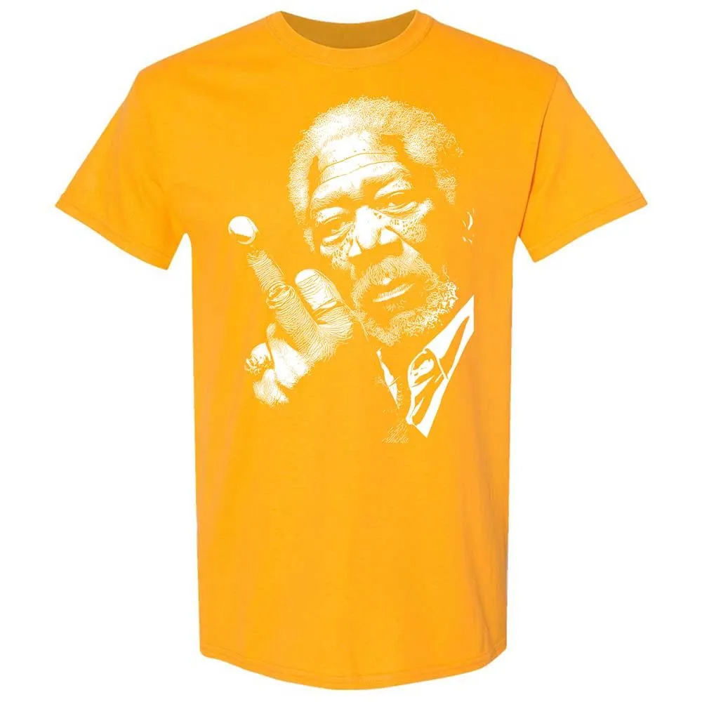 Morgan Freeman middle finger - Gold - 18