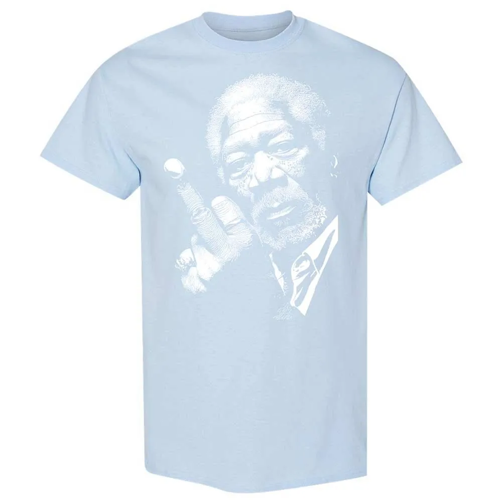 Morgan Freeman middle finger - Light Blue - 20