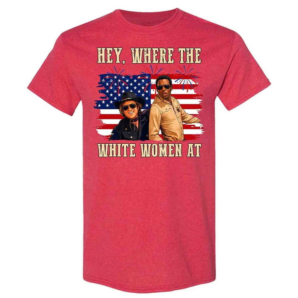 Hey Where The White At - Heather Red - 11