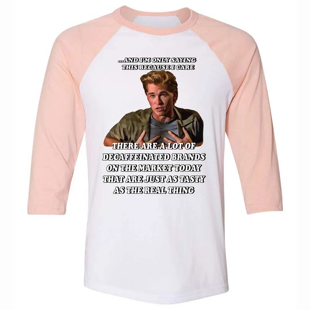 Unisex 3/4 Baseball Tee - 22TJDRXT - White/Heather Peach - 5
