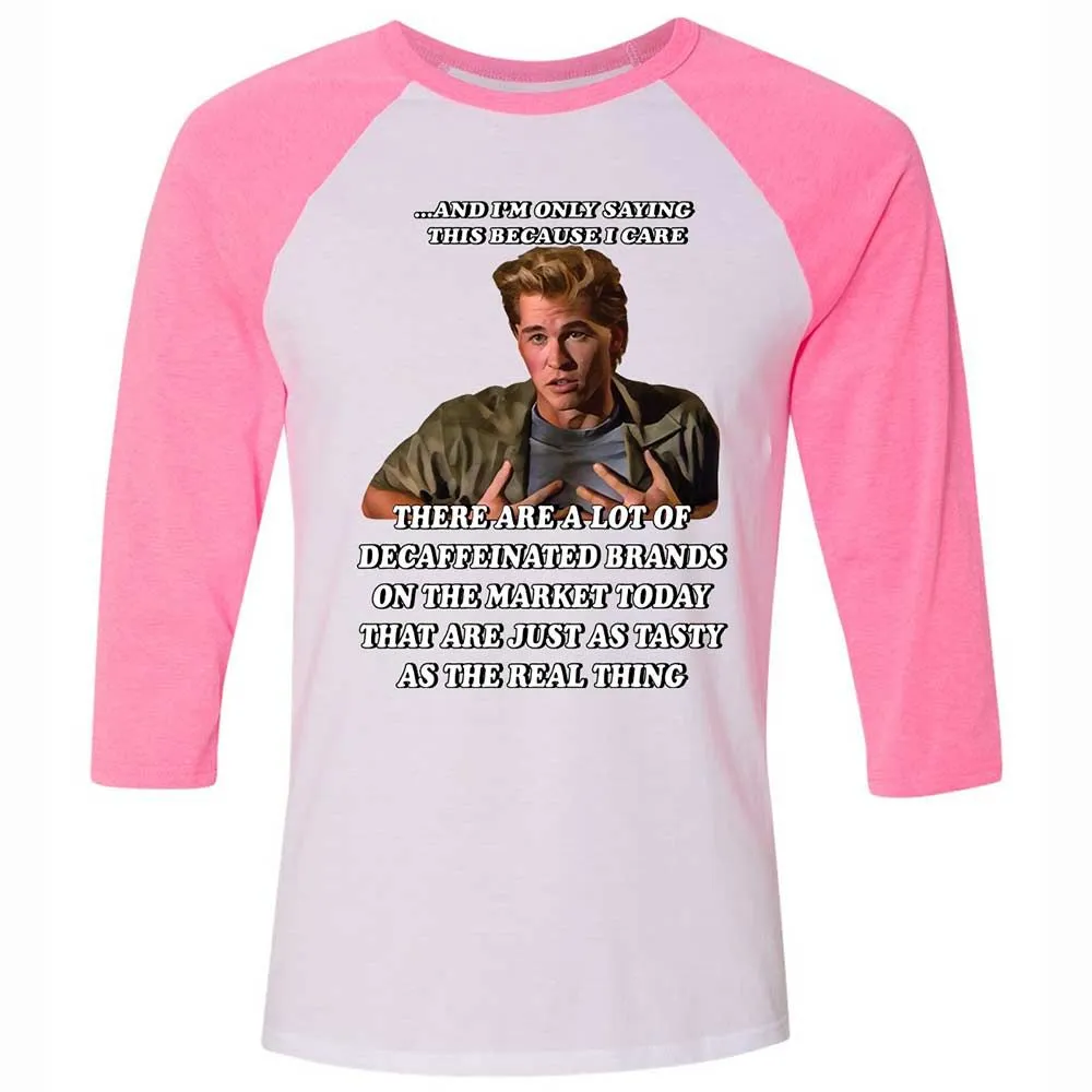 Unisex 3/4 Baseball Tee - 22TJDRXT - White/Neon Pink - 12