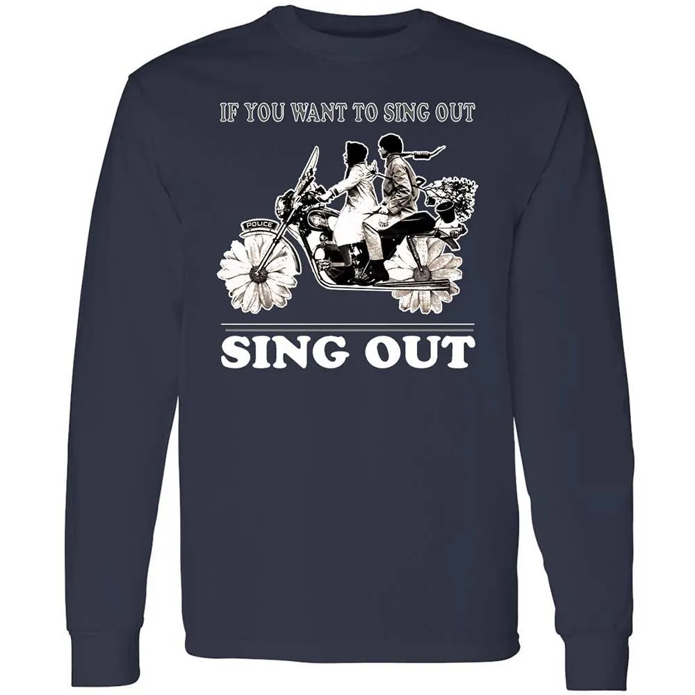 If you want to sing out, sing out - Navy - 2