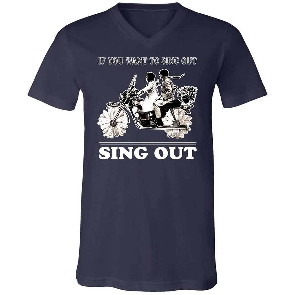If you want to sing out, sing out - Navy - 2