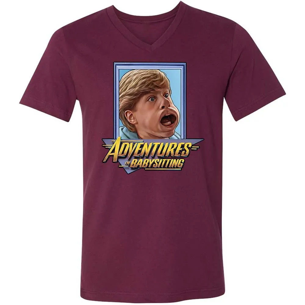 Unisex V-Neck T-Shirt - BVNB8MPX - Maroon - 8
