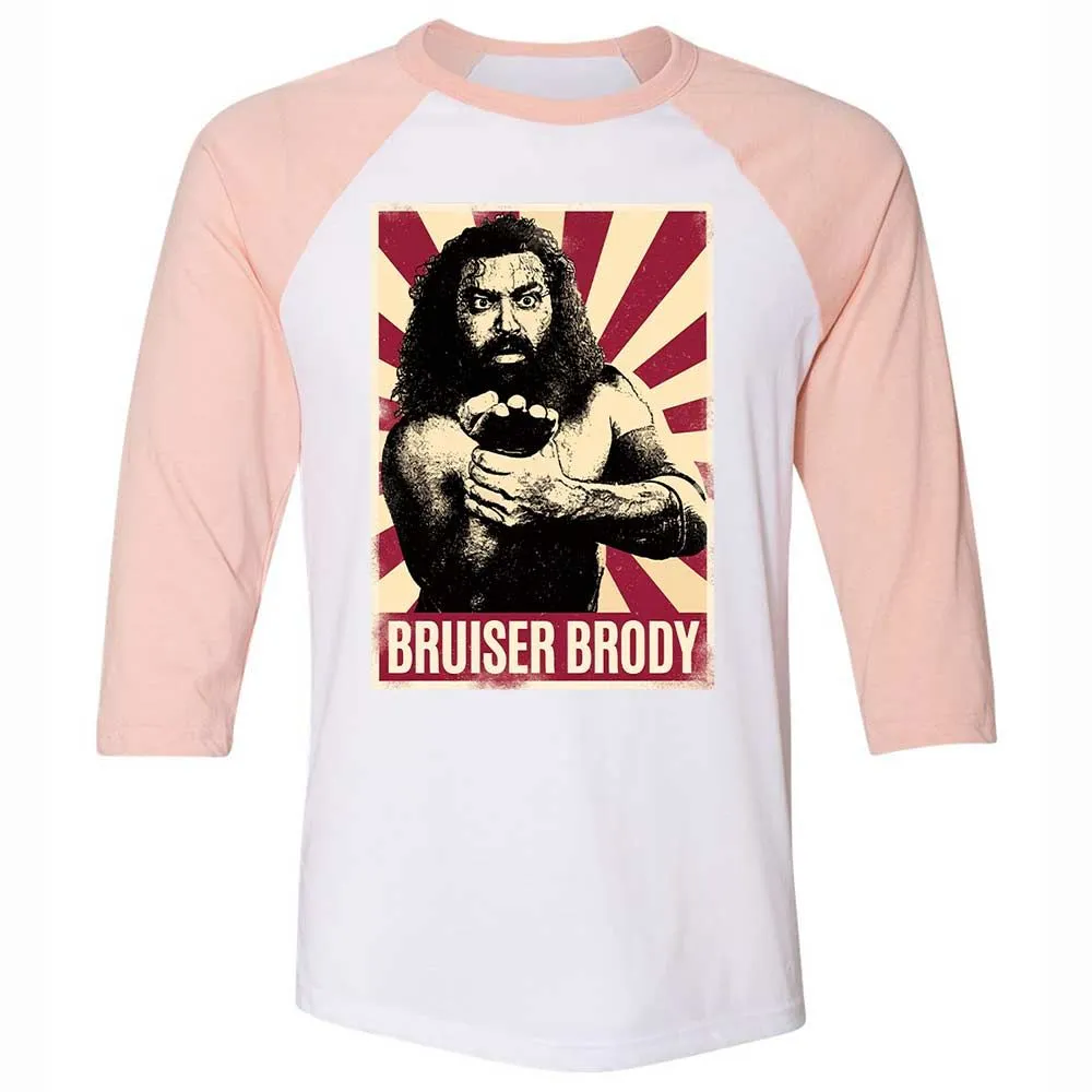 Unisex 3/4 Baseball Tee - 3YWBYTXZ - White/Heather Peach - 5