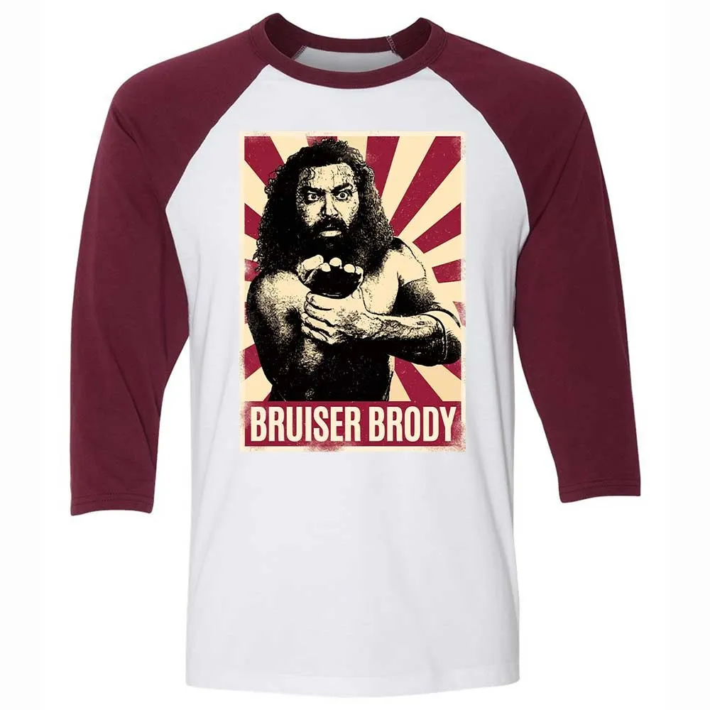 Unisex 3/4 Baseball Tee - 3YWBYTXZ - White/Maroon - 7