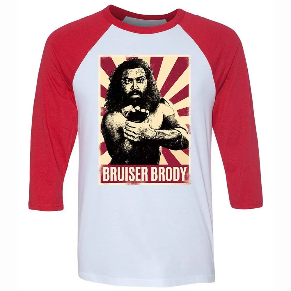 Unisex 3/4 Baseball Tee - 3YWBYTXZ - White/Red - 9