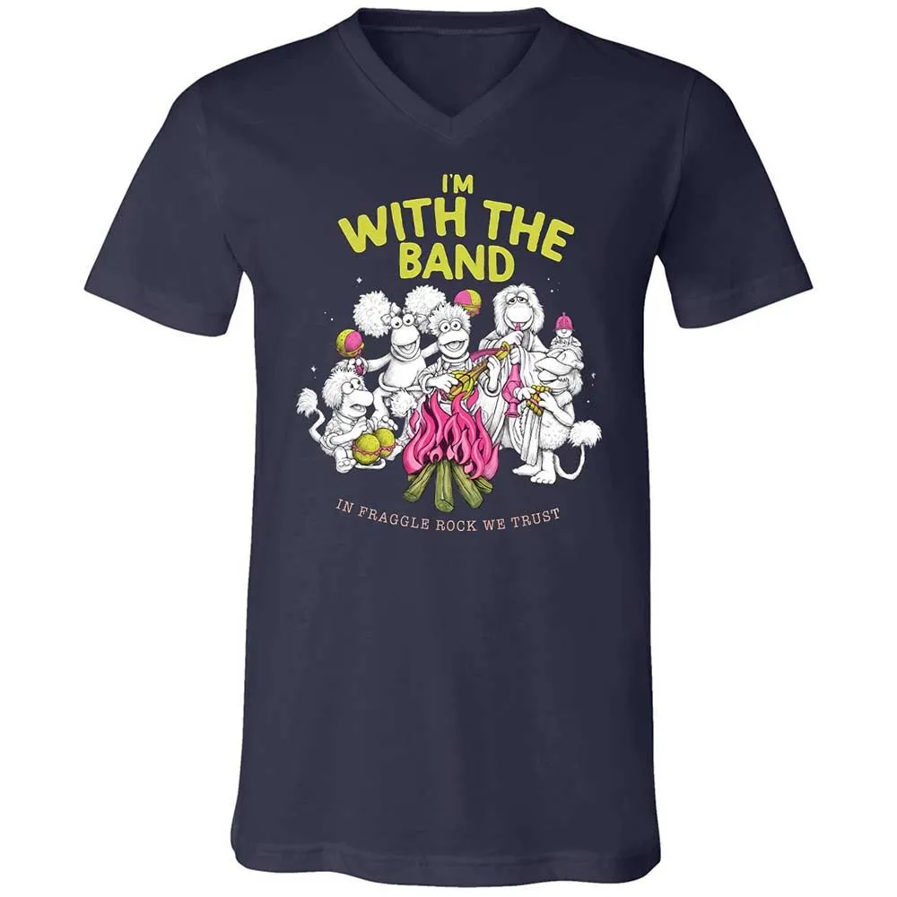 Unisex V-Neck T-Shirt - 87A15QZF - Navy - 2