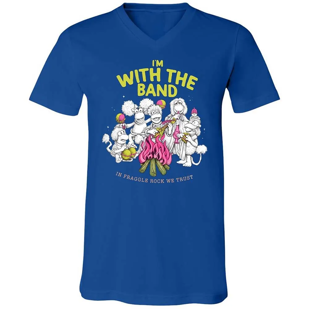 Unisex V-Neck T-Shirt - 87A15QZF - True Royal - 4