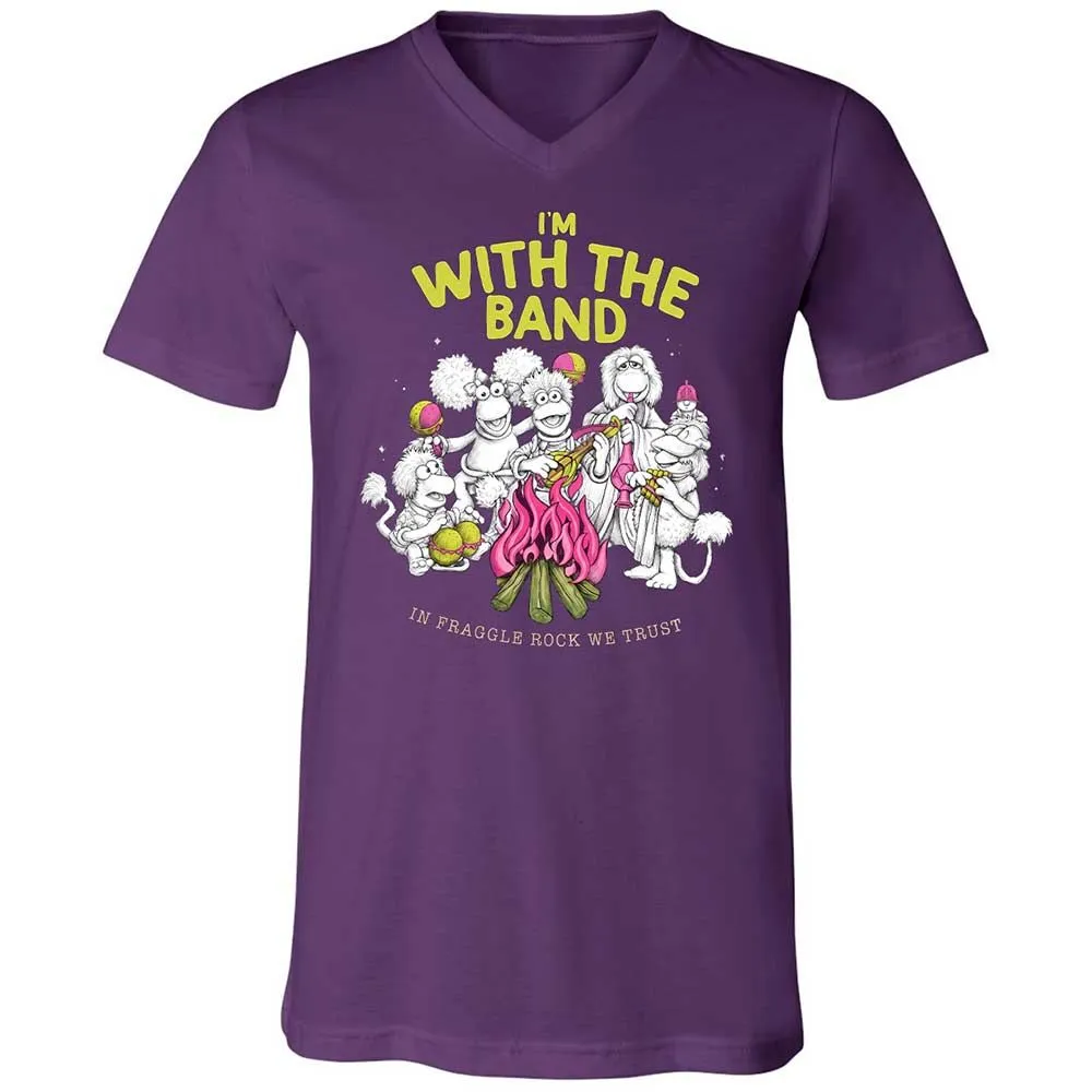 Unisex V-Neck T-Shirt - 87A15QZF - Team Purple - 10