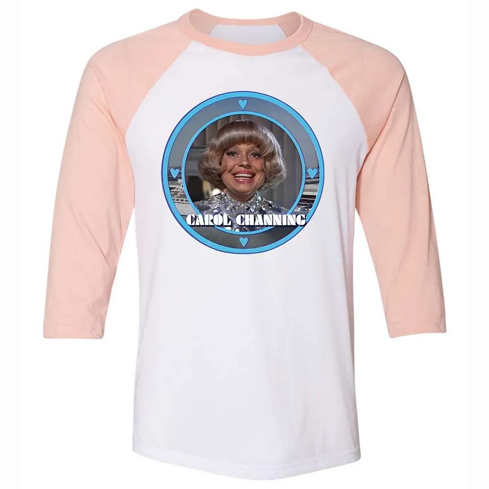 Unisex 3/4 Baseball Tee - PR91EBF6 - White/Heather Peach - 5
