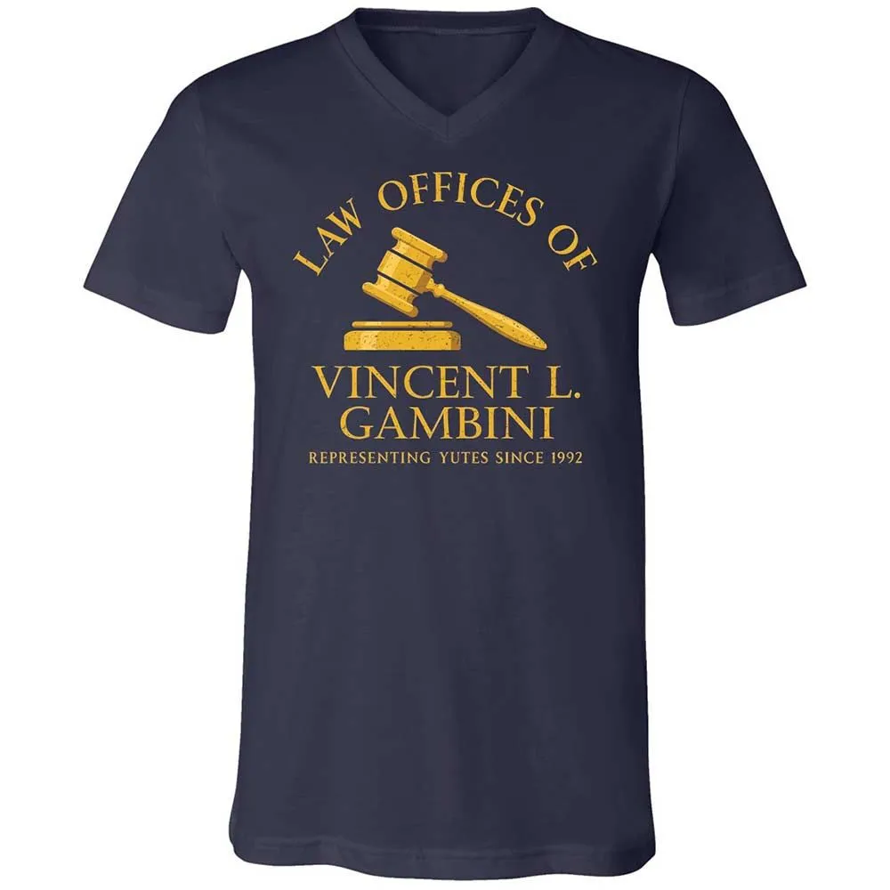 Unisex V-Neck T-Shirt - 7S1UDBRF - Navy - 2
