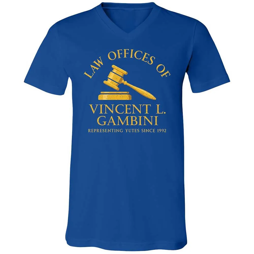 Unisex V-Neck T-Shirt - 7S1UDBRF - True Royal - 4