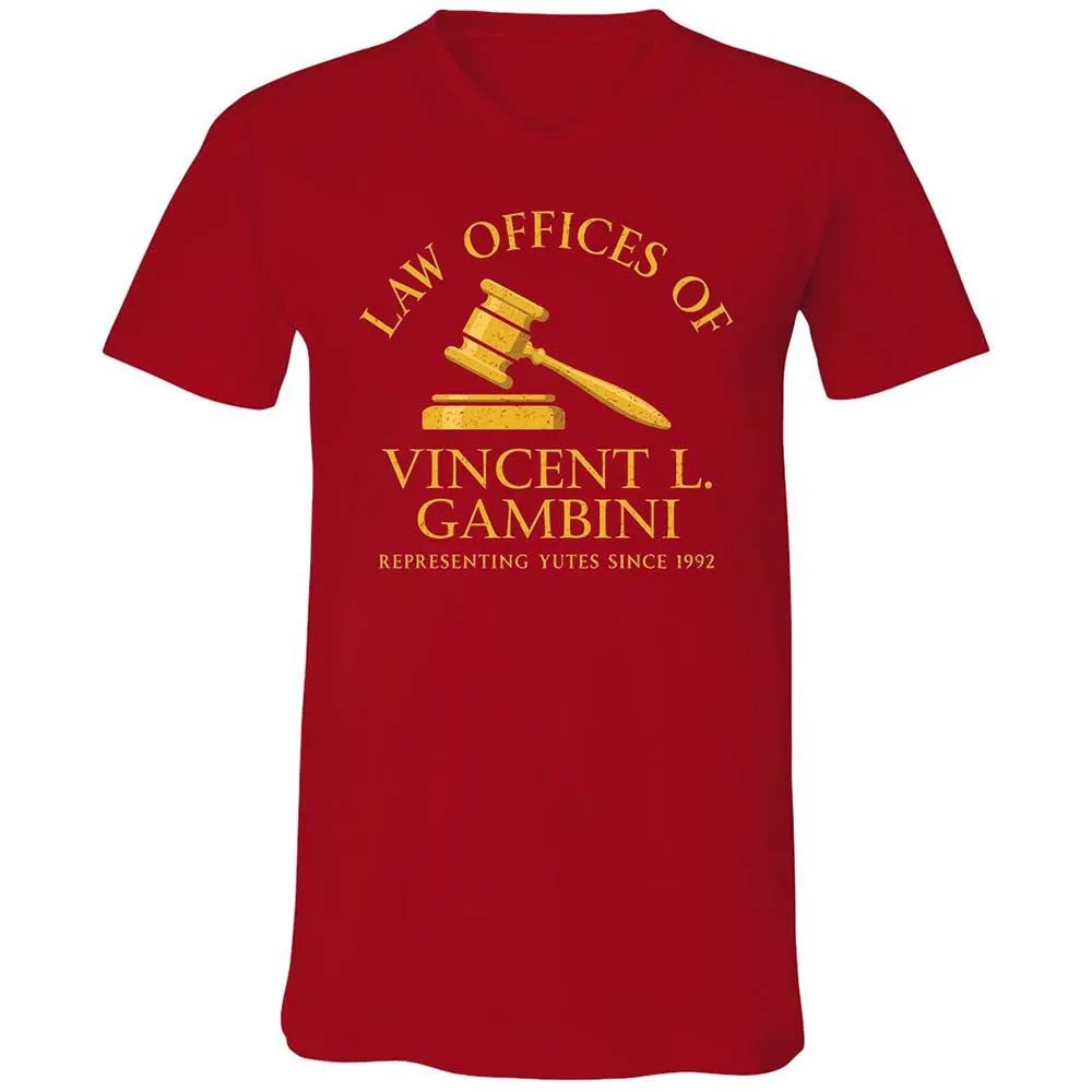 Unisex V-Neck T-Shirt - 7S1UDBRF - Red - 6