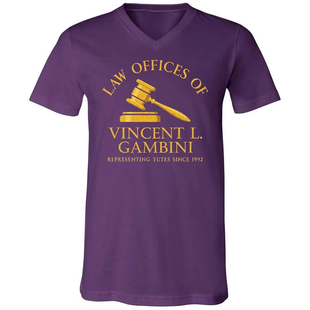 Unisex V-Neck T-Shirt - 7S1UDBRF - Team Purple - 10