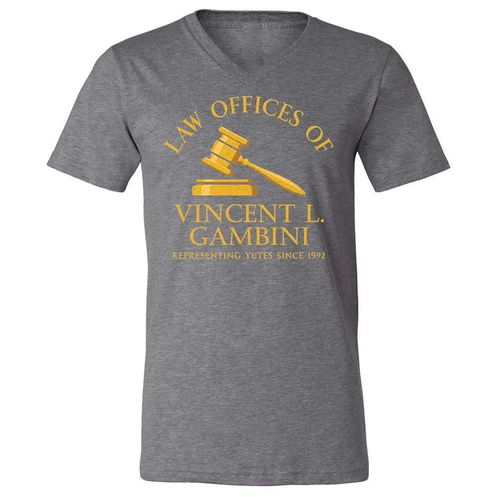 Unisex V-Neck T-Shirt - 7S1UDBRF - Deep Heather - 14